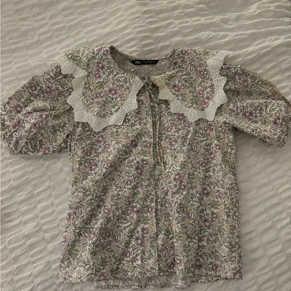 Zara floral top